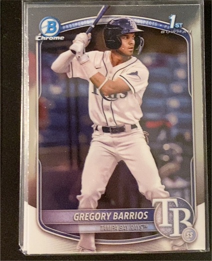 2025 Bowman Chrome Prospects #BCP-7 Gregory Barrios — front