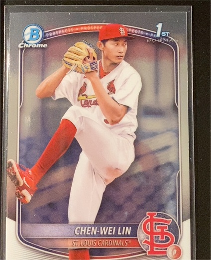 2025 Bowman Chrome Prospects #BCP-141 Chen-Wei Lin — front