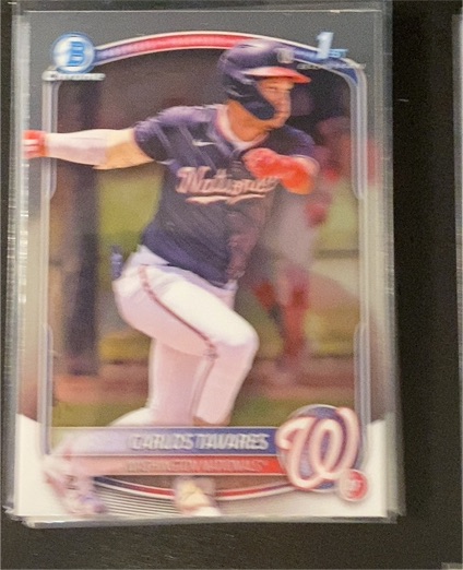 2025 Bowman Chrome Prospects #BCP-28 Carlos Tavares — front