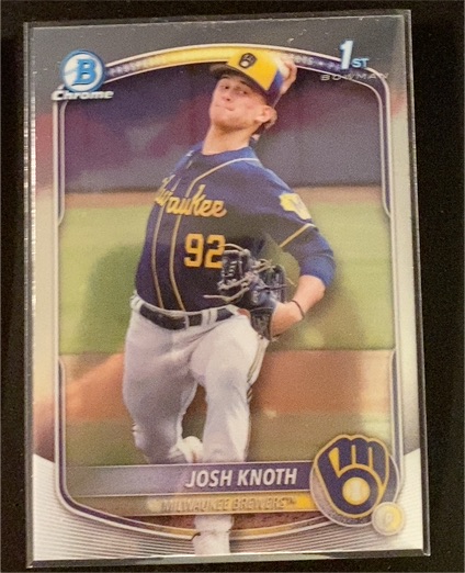 2025 Bowman Chrome Prospects #BCP-136 Josh Knoth — front
