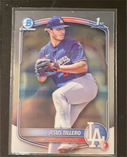 2025 Bowman Chrome Prospects #BCP-117 Jesus Tillero — front