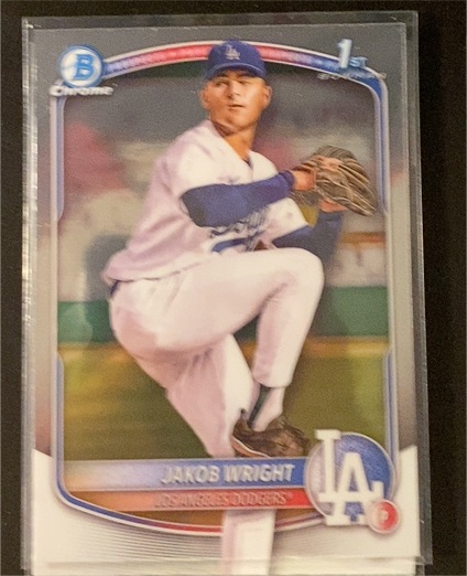 2025 Bowman Chrome Prospects #BCP-143 Jakob Wright — front
