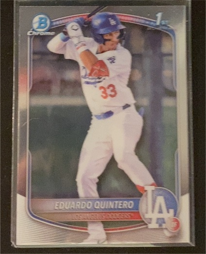 2025 Bowman Chrome Prospects #BCP-115 Eduardo Quintero — front