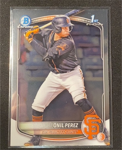 2025 Bowman Chrome #BCP-134 Onil Perez — front