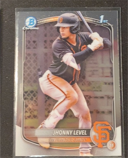 2025 Bowman Chrome #BCP-147 Jhonny Level — front