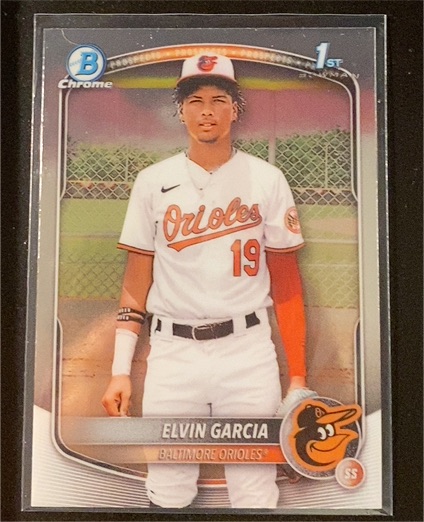 2025 Bowman Chrome #BCP-124 Elvin Garcia — front
