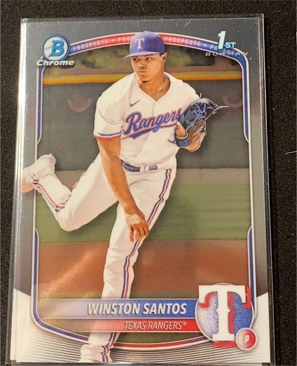 2025 Bowman Chrome #BCP-121 Winston Santos — front