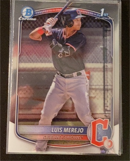 2025 Bowman Chrome #BCP-140 Luis Merejo — front