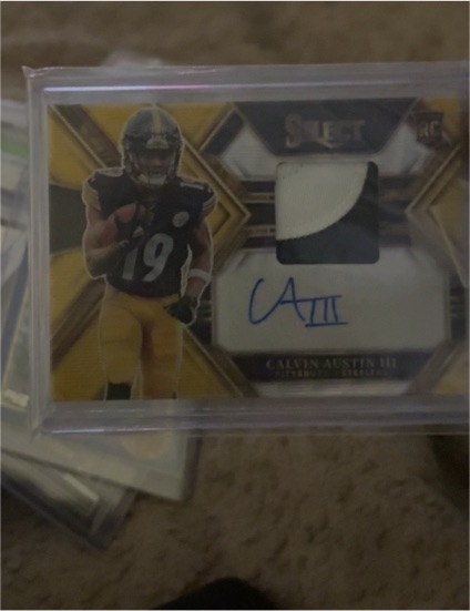 2022 Panini Select Rookie Signatures Calvin Austin III — front