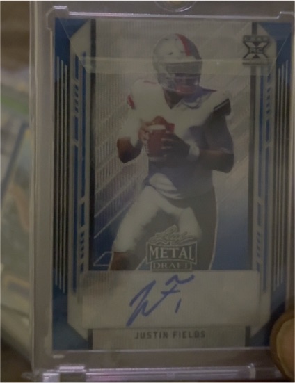 2021 Leaf Metal Draft #BA-JF1 Justin Fields — front