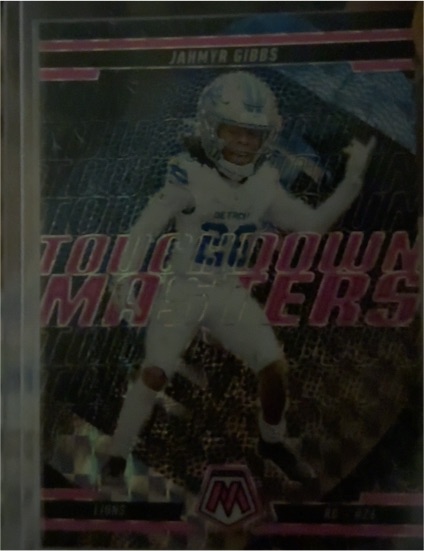 2025 Panini Mosaic Touchdown Masters #6 Jahmyr Gibbs — front