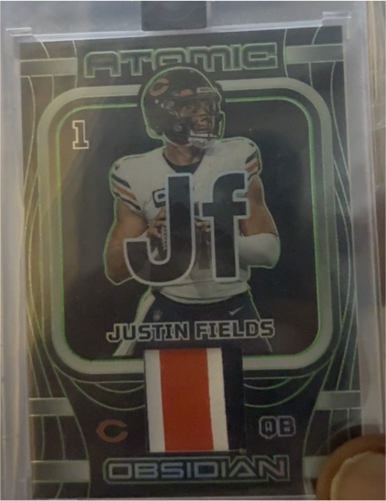 2023 Panini Obsidian Atomic #1 Justin Fields — front
