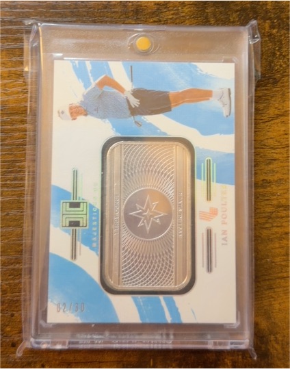 2024 Panini Impeccable LIV Golf #22/30 Ian Poulter Silver Bar — front