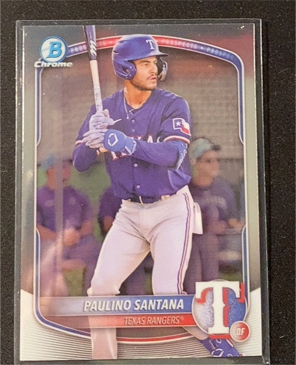 2025 Bowman Chrome Prospects #BCP-72 Paulino Santana — front