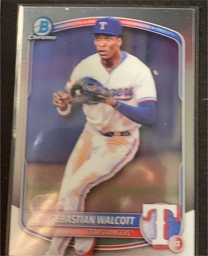 2025 Bowman Chrome Prospects #BCP-133 Sebastian Walcott — front