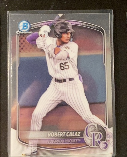2025 Bowman Chrome Prospects #BCP-40 Robert Calaz — front