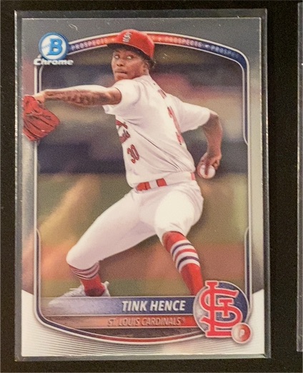 2025 Bowman Chrome Prospects #BCP-101 Tink Hence — front