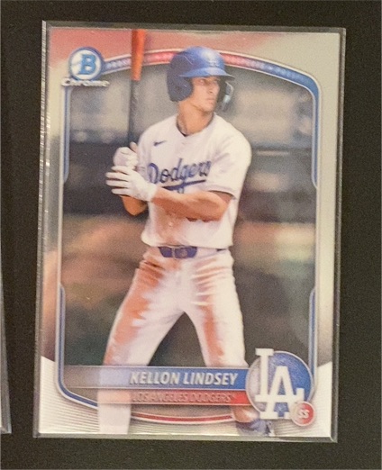 2025 Bowman Chrome Prospects #BCP-137 Kellon Lindsey — front