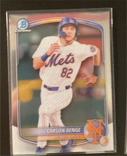 2025 Bowman Chrome Prospects #BCP-108 Carson Benge — front