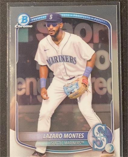 2025 Bowman Chrome Prospects #BCP-23 Lazaro Montes — front