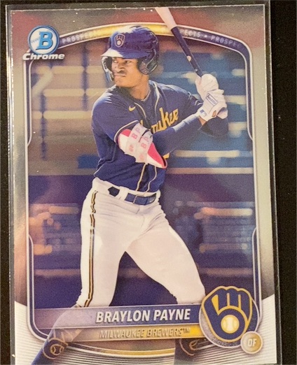 2025 Bowman Chrome Prospects #BCP-148 Braylon Payne — front