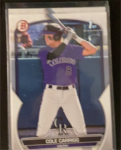 2023 Bowman Draft #BD-151 Cole Carrigg — front