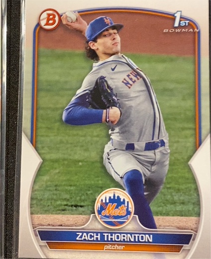 2023 Bowman Draft #BD-187 Zach Thornton — front