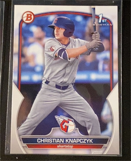 2023 Bowman Draft #BD-180 Christian Knapczyk — front