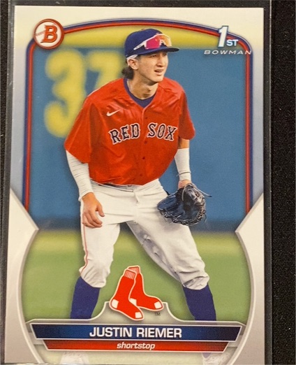 2023 Bowman Draft #BD-182 Justin Riemer — front
