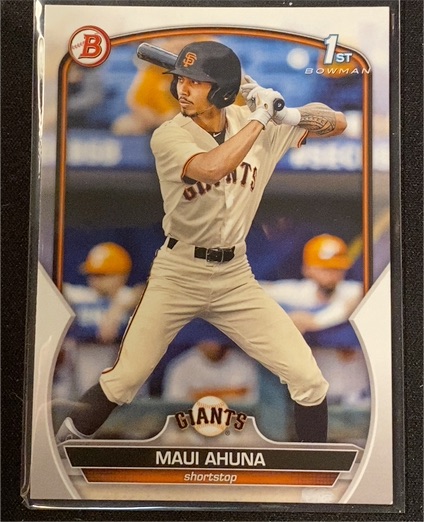 2023 Bowman Draft #BD-163 Maui Ahuna — front