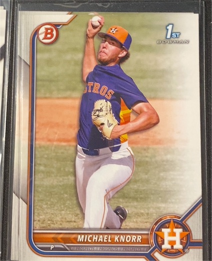 2022 Bowman Draft #BD-120 Michael Knorr — front