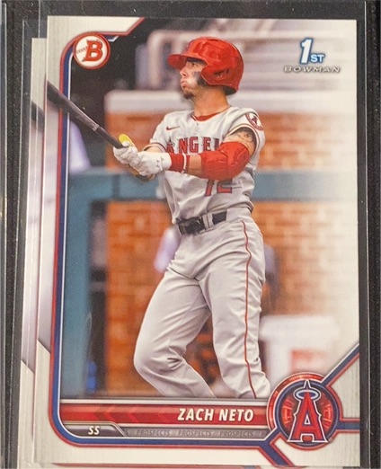 2022 Bowman Draft Paper #BD-18 Zach Neto — front