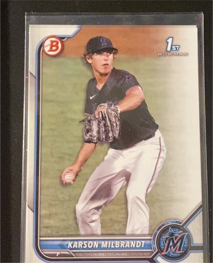 2022 Bowman Draft Chrome #BDC-87 Karson Milbrandt — front