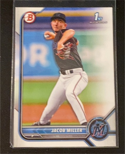 2022 Bowman Draft #BD-195 Jacob Miller — front
