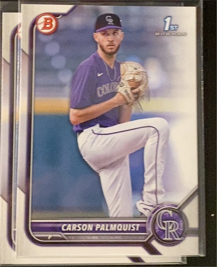 2022 Bowman Draft #BD-31 Carson Palmquist — front