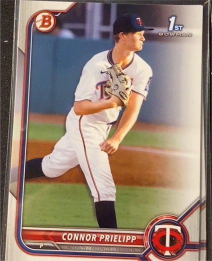 2022 Bowman Draft #BD-8 Connor Prielipp — front