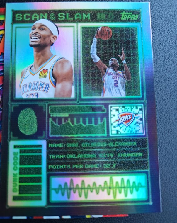 2025-26 Topps Basketball Black Friday #SS-2 Shai Gilgeous-Alexander Scan & Slam — front