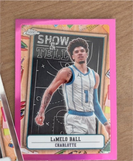 2024-25 Topps Chrome #ST-8 LaMelo Ball Show & Tell Refractor — front