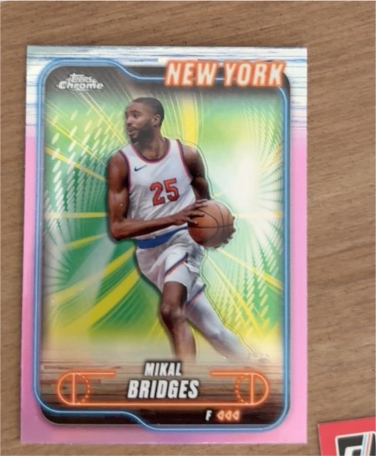 2024-25 Topps Chrome #190 Mikal Bridges — front