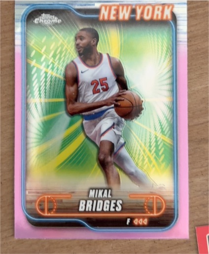2024-25 Topps Chrome #190 Mikal Bridges — front
