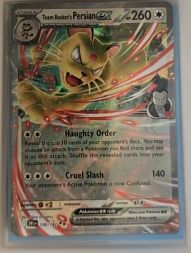 2025 Team Rocket's Persian ex #150/182 — front