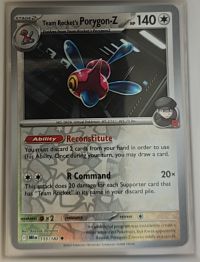 2025 Pokémon SV10: Destined Rivals #155 Team Rocket's Porygon-Z — front