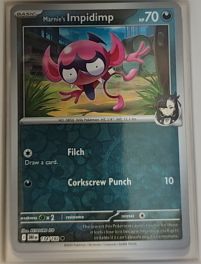 2025 Pokémon SV10: Destined Rivals #134 Marnie's Impidimp — front