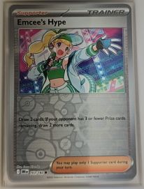 2023 Pokémon SV10: Destined Rivals #163 Emcee's Hype — front