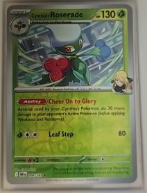 2025 Pokémon SV10: Destined Rivals #008 Cynthia's Roserade — front