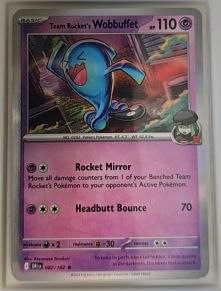 2025 Pokémon SV10: Destined Rivals #082 Team Rocket's Wobbuffet — front