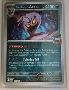 2023 Pokémon SV10: Destined Rivals #113 Team Rocket's Arbok — front