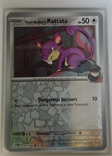 2025 Pokémon SV10: Destined Rivals #147 Team Rocket's Rattata — front