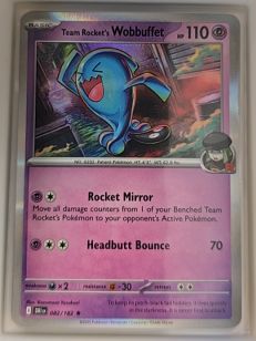 2023 Pokémon SV10: Destined Rivals #082 Team Rocket's Wobbuffet — front