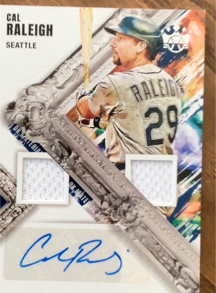 2022 Panini Diamond Kings DK Material Signatures #DMS-CR Cal Raleigh — front